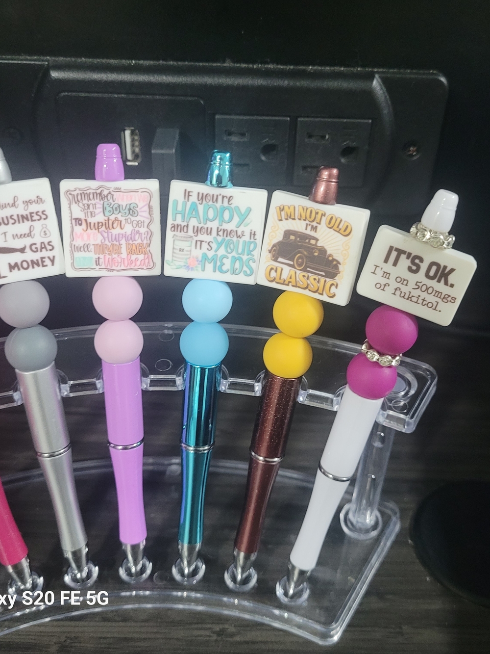 Handmade Quote Beaded Pens - Picture 3 of 3